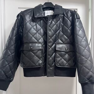 Rebecca Minkoff Quilted Vegan Leather Jacket